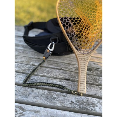 画像2: ★便利なミニグリップ付き★伸びる手編みランディングネットコード★