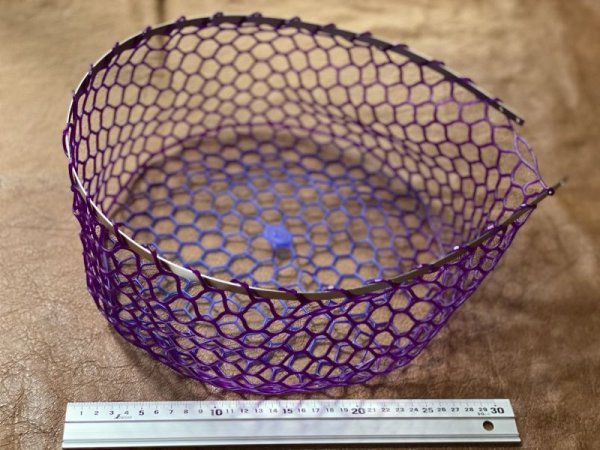 画像2: ※オーダー受付再開※★セミオーダーメイド・只今80日前後★NEWタイプβチタンフレーム採用！スプリングネット尺上サイズ・スキニー/ミドルハンドル★中浅ラバーネット32ｃｍのセット★ (2)