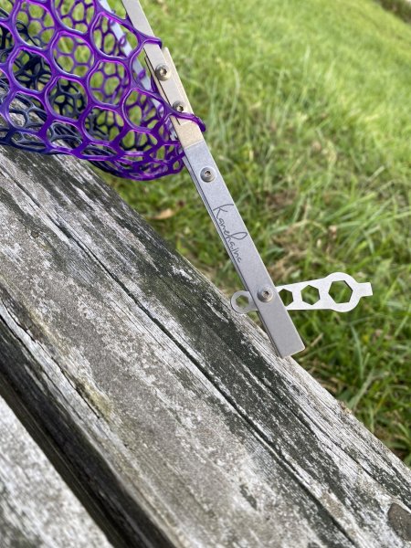 画像6: ★ウルトラライト超軽量チタン★NEW！！★Ti+Plus Wrench-yランディングネット★28ｃｍスモールラバーネットつき★ (6)