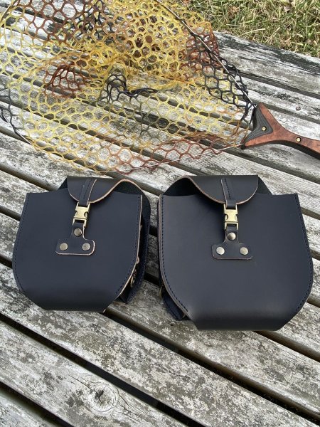 画像1: ★ご予約商品★レザーネットケースDX(ラバーネット対応)★アメリカンレザーブラック★受注〆切2026年1月10日 (1)