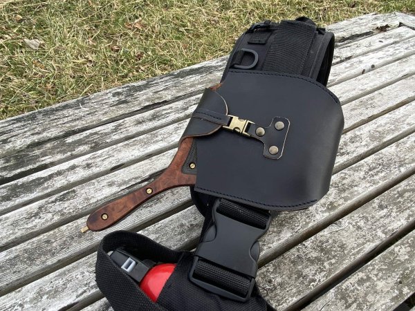 画像5: ★ご予約商品★レザーネットケースDX(ラバーネット対応)★アメリカンレザーブラック★受注〆切2026年1月10日 (5)