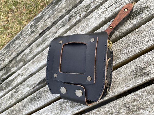 画像7: ★ご予約商品★レザーネットケースDX(ラバーネット対応)★アメリカンレザーブラック★受注〆切2026年1月10日 (7)